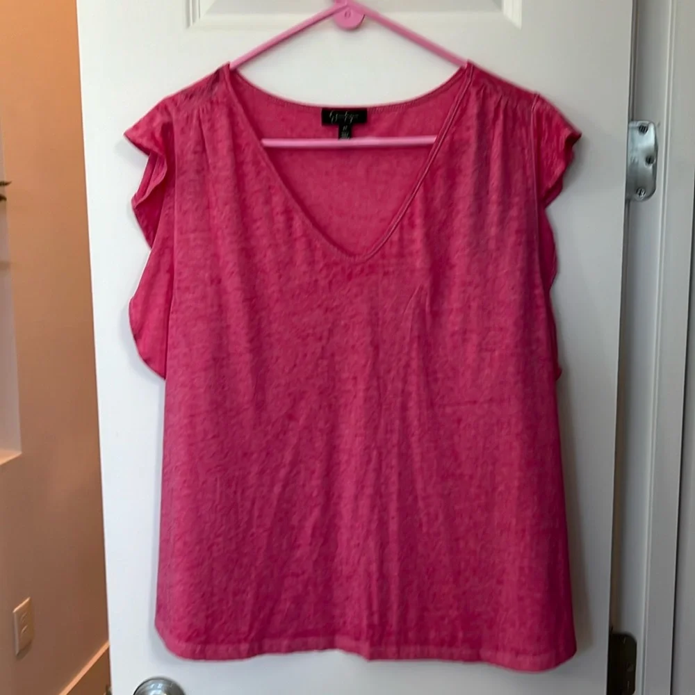 Women’s plus size tshirt with flutter sleeve Jessica Simpson - Picture 1 of 4